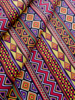 Ткань бязь плательная, рис. " Африканский орнамент", ширина 150 см, арт. 1031