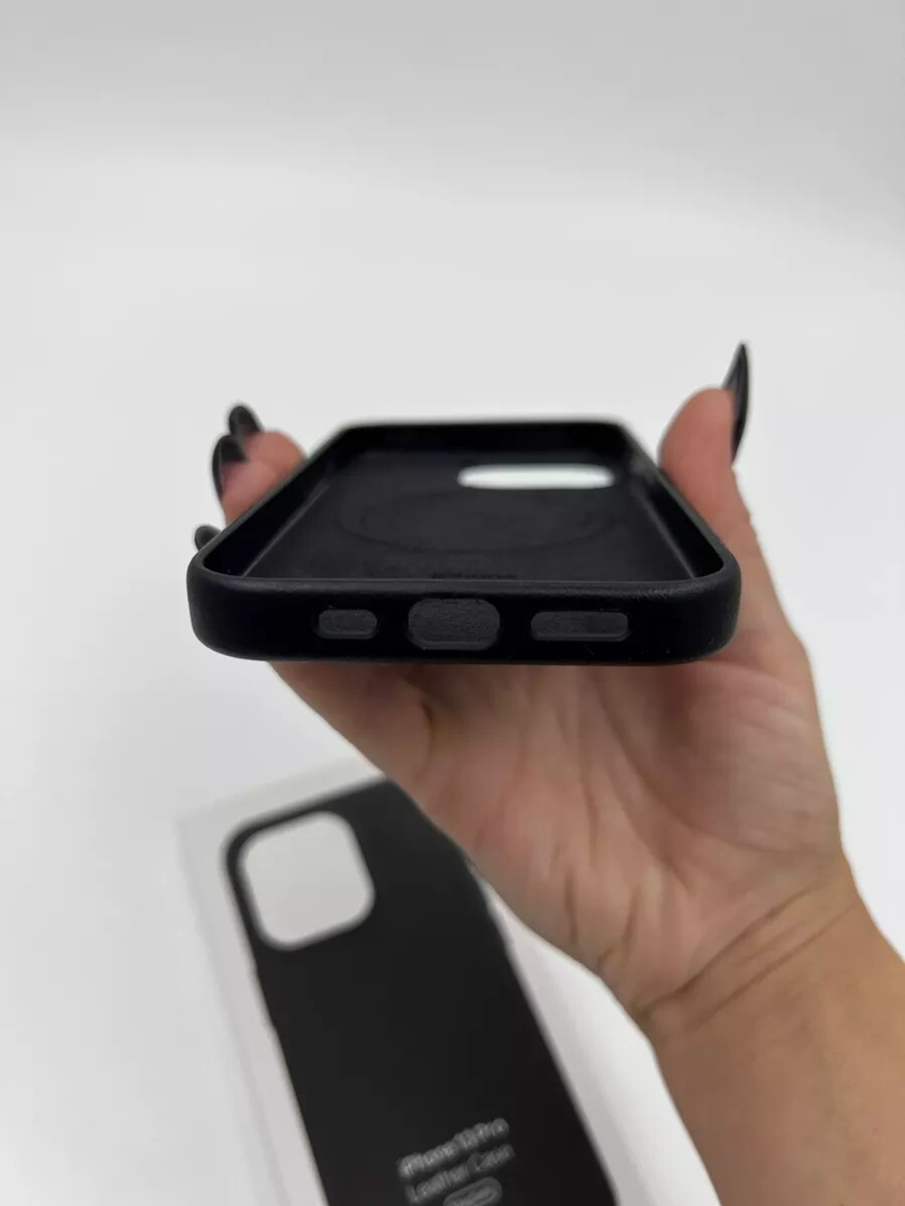 Кожаный чехол Leather Case iPhone 13 Pro, Black Черный