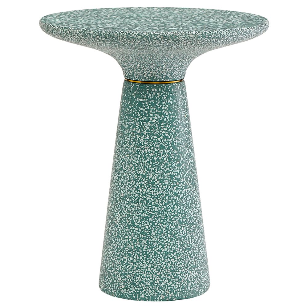 Столик кофейный Bayn, Ø45 см, зеленый