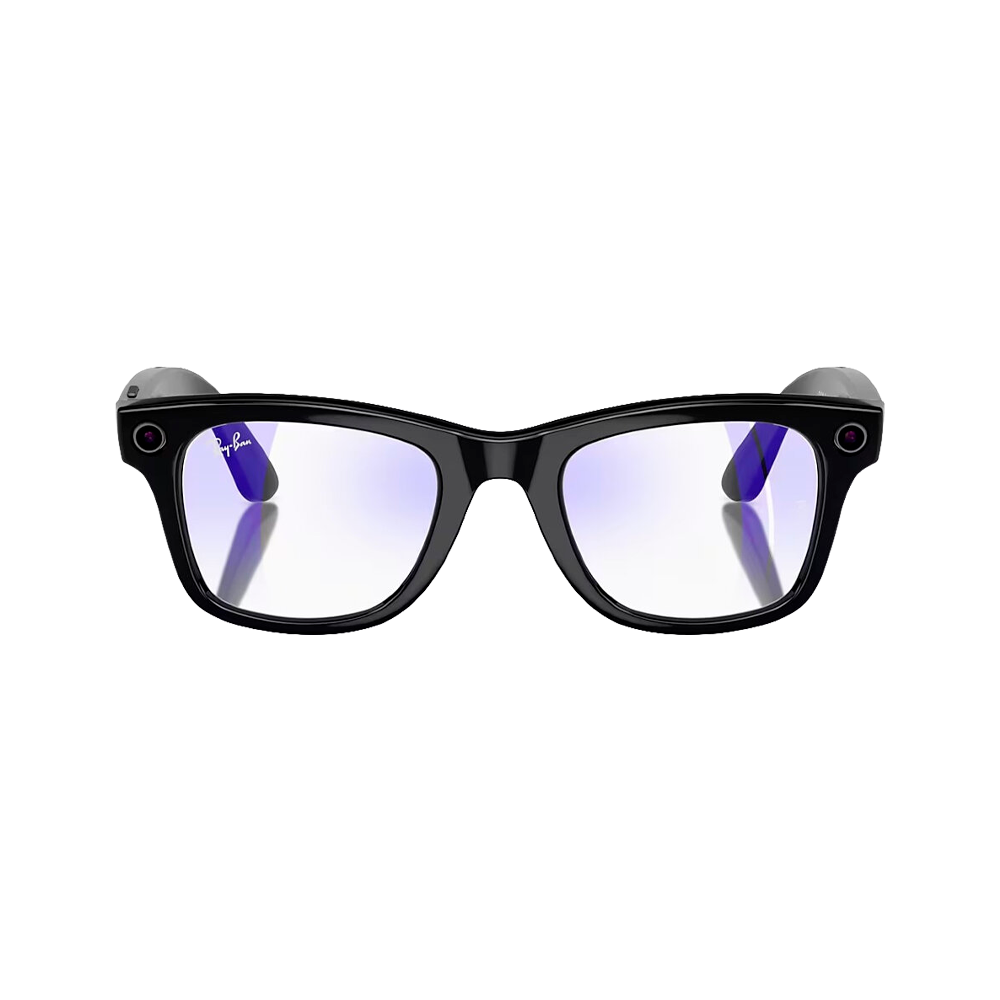 Умные очки Ray-Ban Wayfarer Shiny Black / Clear, 155 - 53