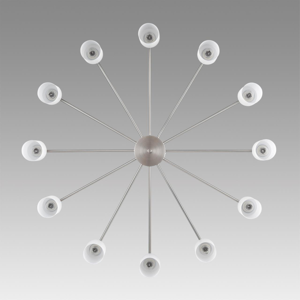 8099/12C COMFI LN25 76 никель/белый металл/стекло Люстра потолочная Е14 12*40W 220V MAVE