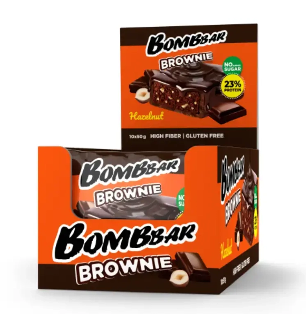 Печенье глазированное "Протеиновый брауни" 50 гр (Bombbar)