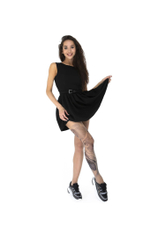 Колготки с принтом в виде черного карпа кои на правой ножке (Размер: S-M-L) (Цвет: бежевый)