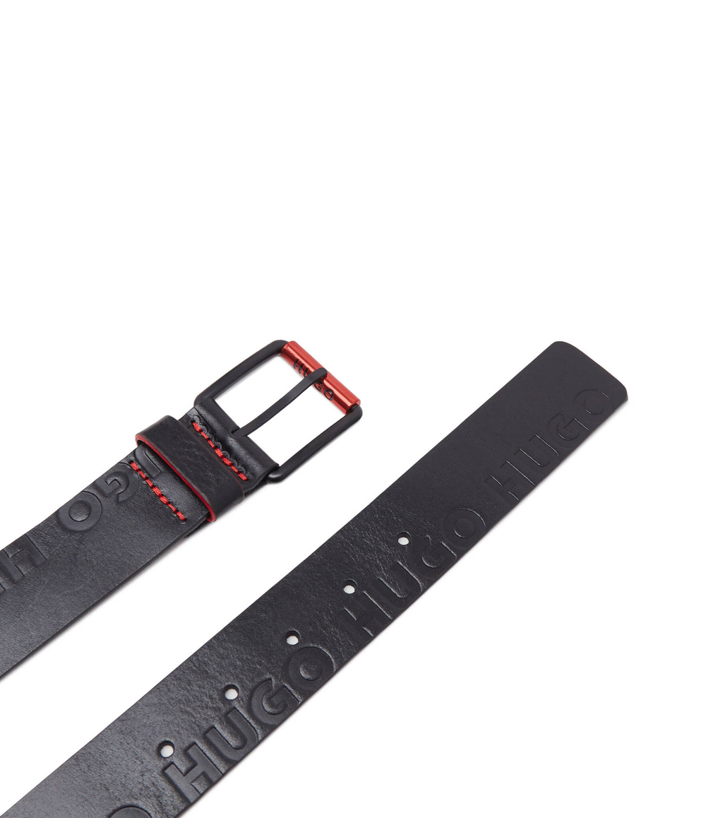 Кожаный ремень Groll HUGO - черный(50503379)