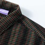 Рубашка YMKASHIX Velvet Tartan оранжевая / зеленая