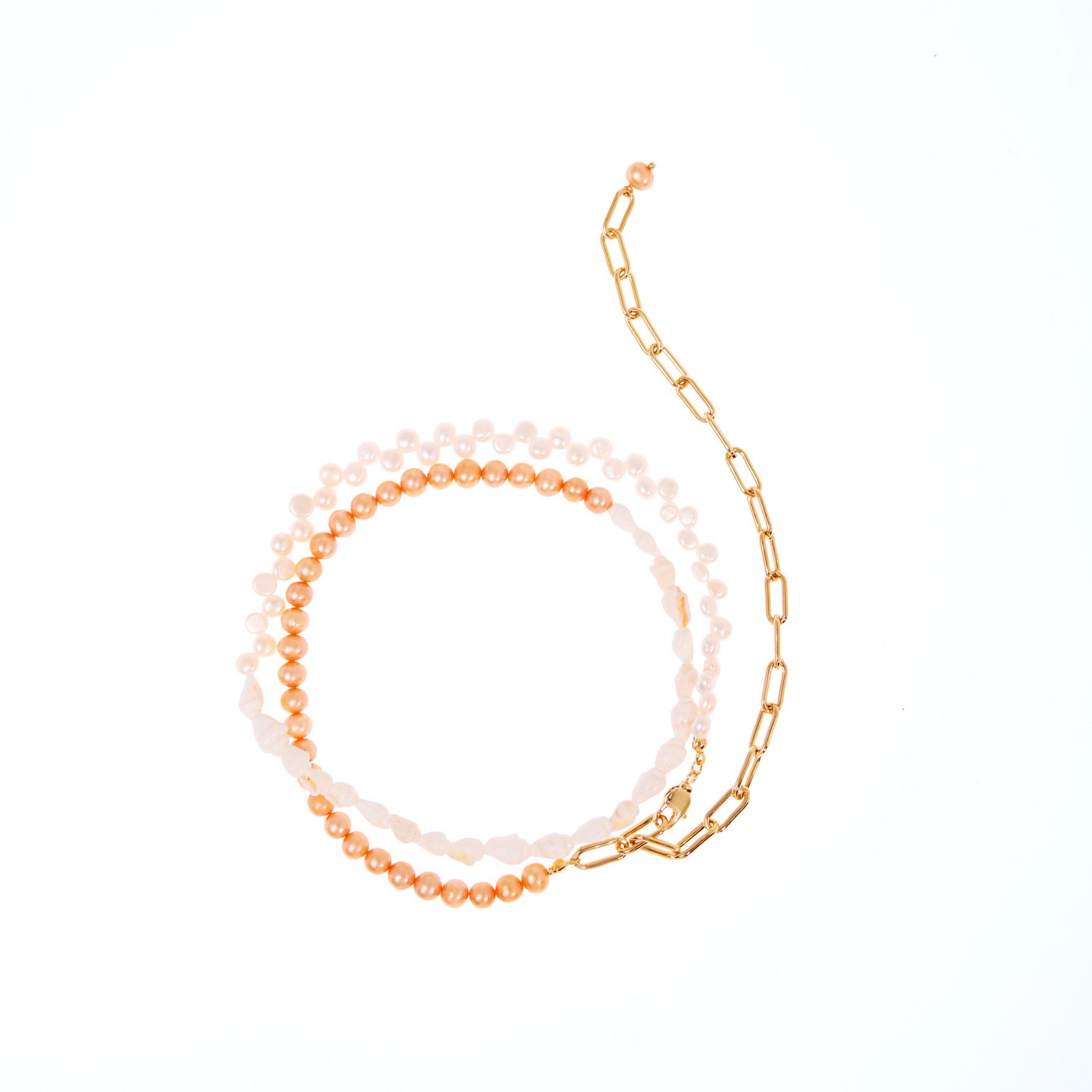 Анклет Layered Pearls Anklet - Orange