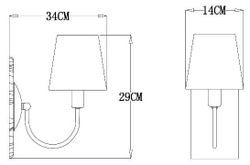 Бра Arte Lamp A7301AP-1PB