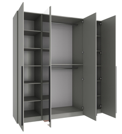 Шкаф для одежды 4 дверный с зеркалом Сиэтл,