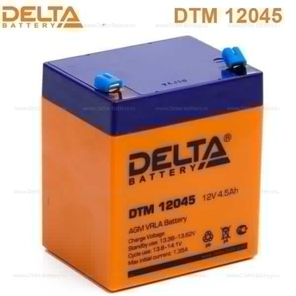 Аккумуляторная батарея Delta DTM 12045 (12V / 4.5Ah)