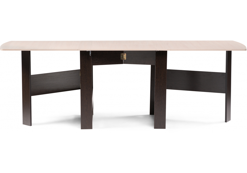 Стол деревянный Woodville Клотилд венге, дуб молочный