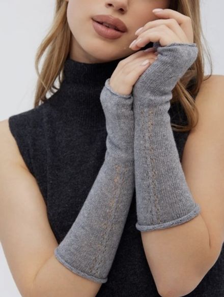 Митенки женские М701-03 серый