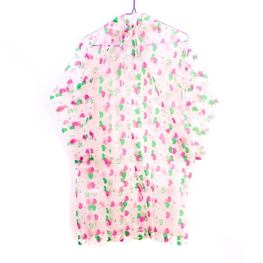 Дождевик с капюшоном размер М, микс 4 вида, пак