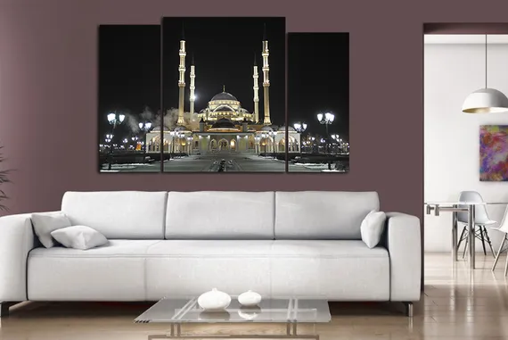 Модульная картина "Мечеть «Сердце Чечни»"