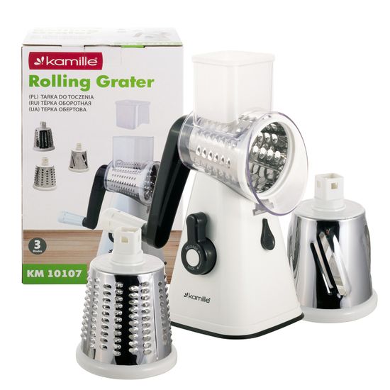Тёрка универсальная механическая 3 в 1 Kamille KM 10107 на вакуумной присоске