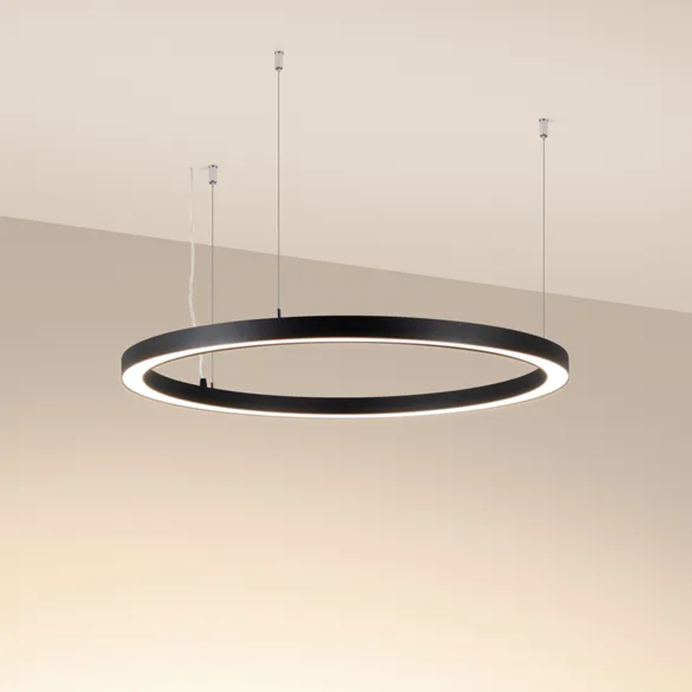 Светильник SP-CIRCLE-HANG-O3535-D900-50W Warm3000 (RAL9005, 120 deg, 230V) IP40 LED (Arlight, Алюминий) 049368
