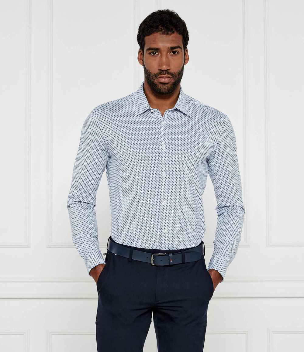 Рубашка P-ROAN-kent-C1-233 BOSS BLACK - голубой(50535377)