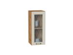 Шкаф верхний с 1-ой остекленной дверцей Ницца