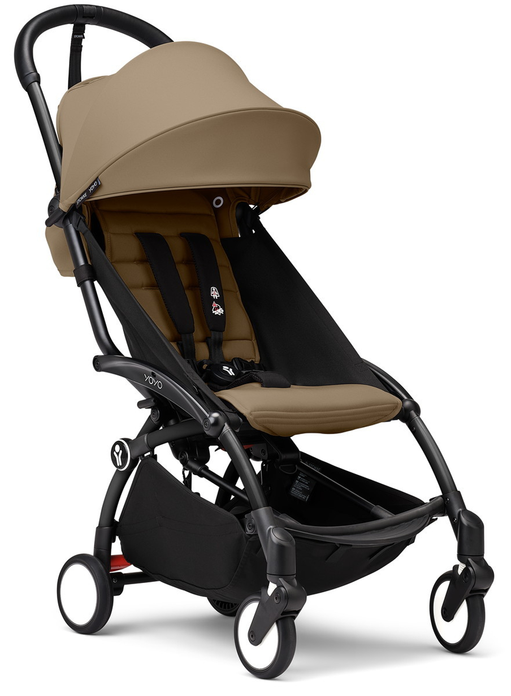 Коляска Stokke YOYO3 Newborn Shell рама чёрная Black 2 в 1 Toffee