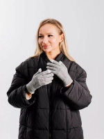 Перчатки теплые вязаные