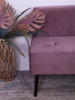 Диван "Twist" антивандальный велюр Lilac/венге