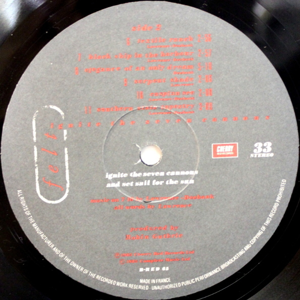 Felt / Ignite The Seven Cannons And Set Sail For The Sun (LP)
