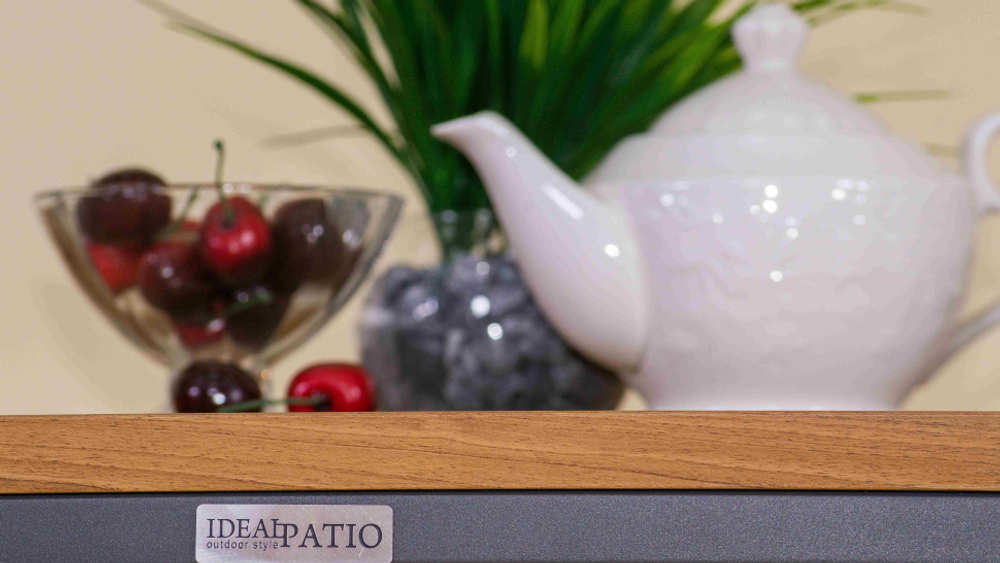 Стол обеденный Ideal Patio МИРРА алюминий, поливуд 80х80 см (1 ножка)