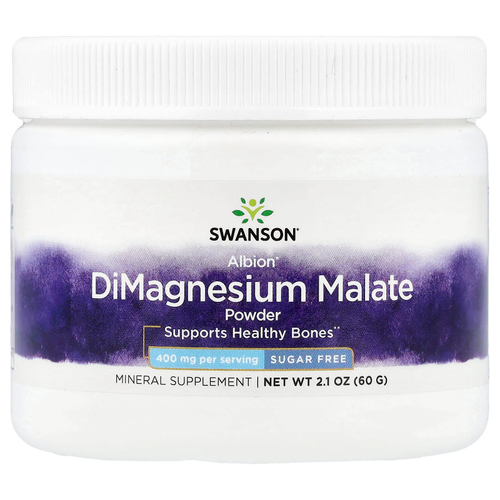 Swanson, Димагний малат в порошке, 60 г (2,1 унции)