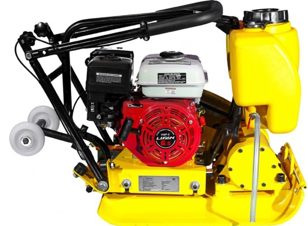 Виброплита VEKTOR VPG-90B колеса, бак 1449