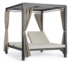 Шатер с лежаками Tagliamento Enigma, антрацит, тортора