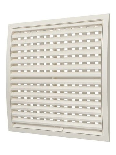 Решетка вентиляционная РРП разъемная регулируемая 350х350 пластик Ivory ERA