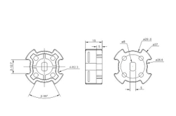 Переходник для AM25 в трубу 38 мм