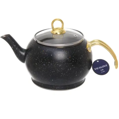 Чайник из нержавеющей стали 2л «Vicalina» турецкий черный VL-9353