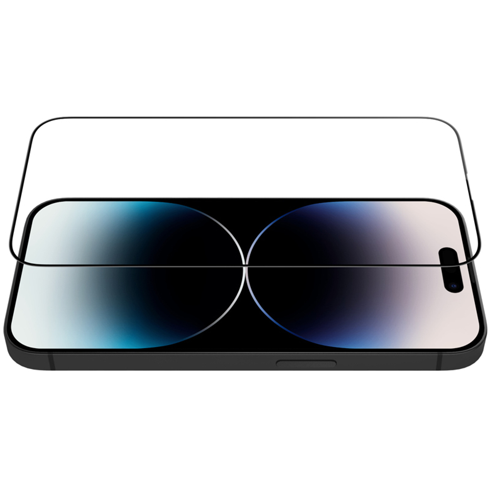Защитное стекло на экран 6D для iPhone 15 Plus, тонкие черные рамками и олеофобное покрытие, G-Rhino
