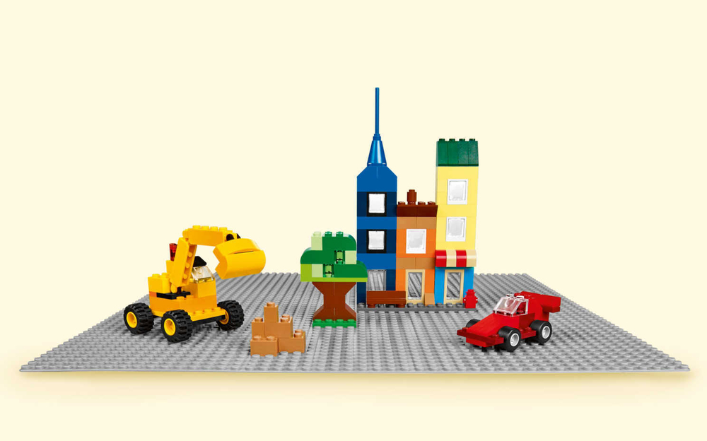 LEGO Classic: Строительная пластина серого цвета 10701 — 48x48 Grey Baseplate — Лего Классика