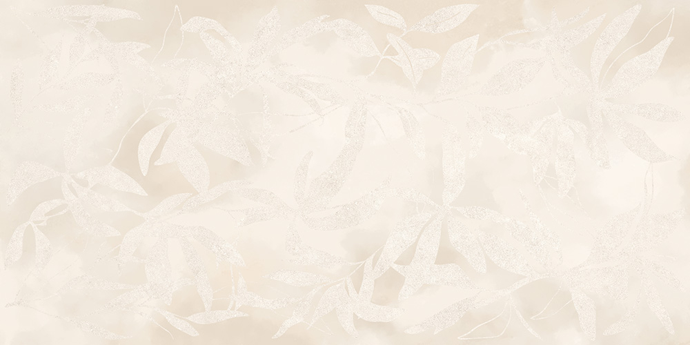 60x120 ArtWall Цветы Слоновая Кость Матовый Ректификат