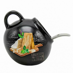 Солонка 170мл с ложкой "Черный трюфель", Prima collection