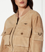 Кожаная куртка Aeronautica Militare - бежевый(PN6045DPL264)