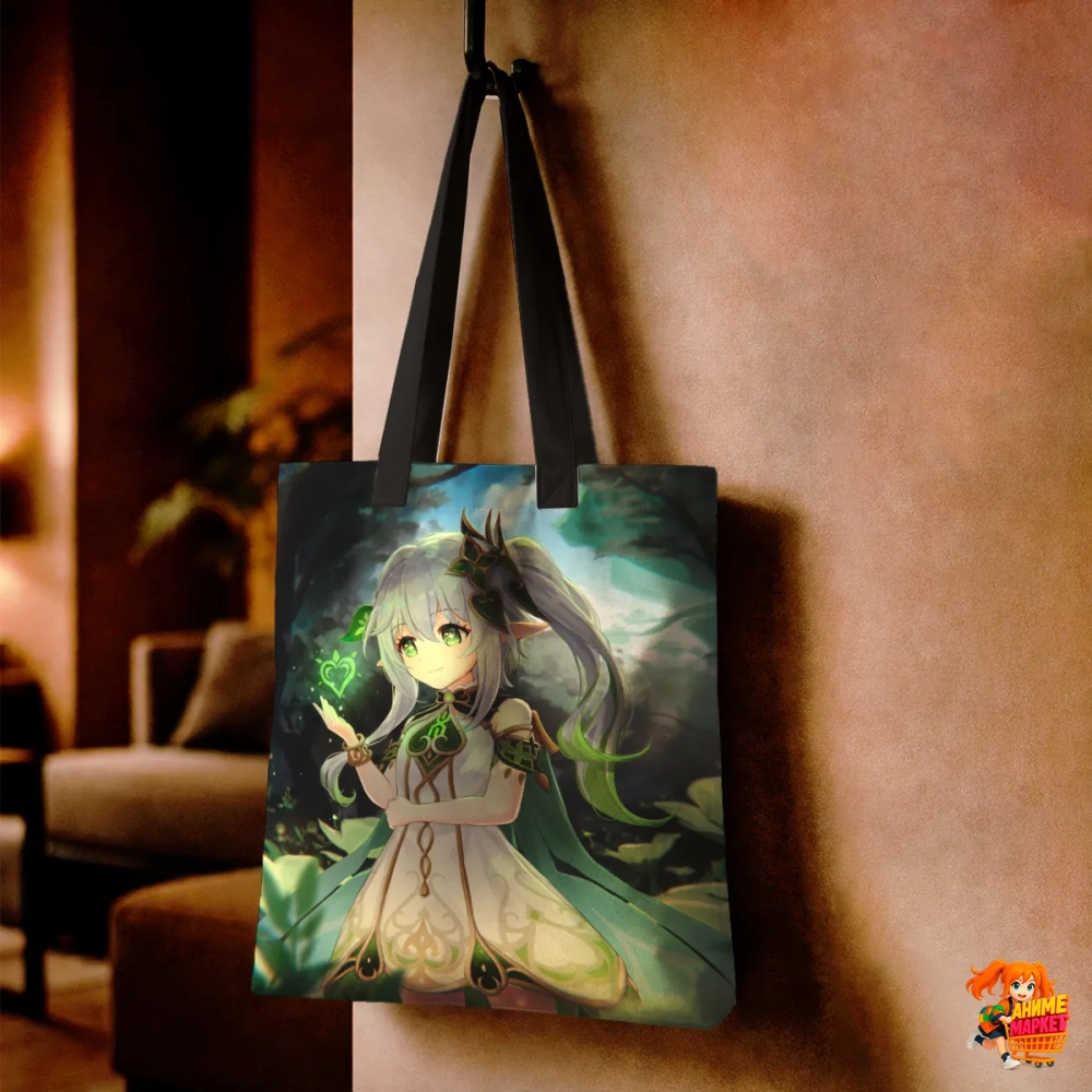 Сумка шоппер с принтом Genshin Impact