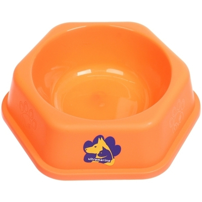 Миска пластиковая «МУРОЧКИН», цвет кораловый, 17*5см/300мл