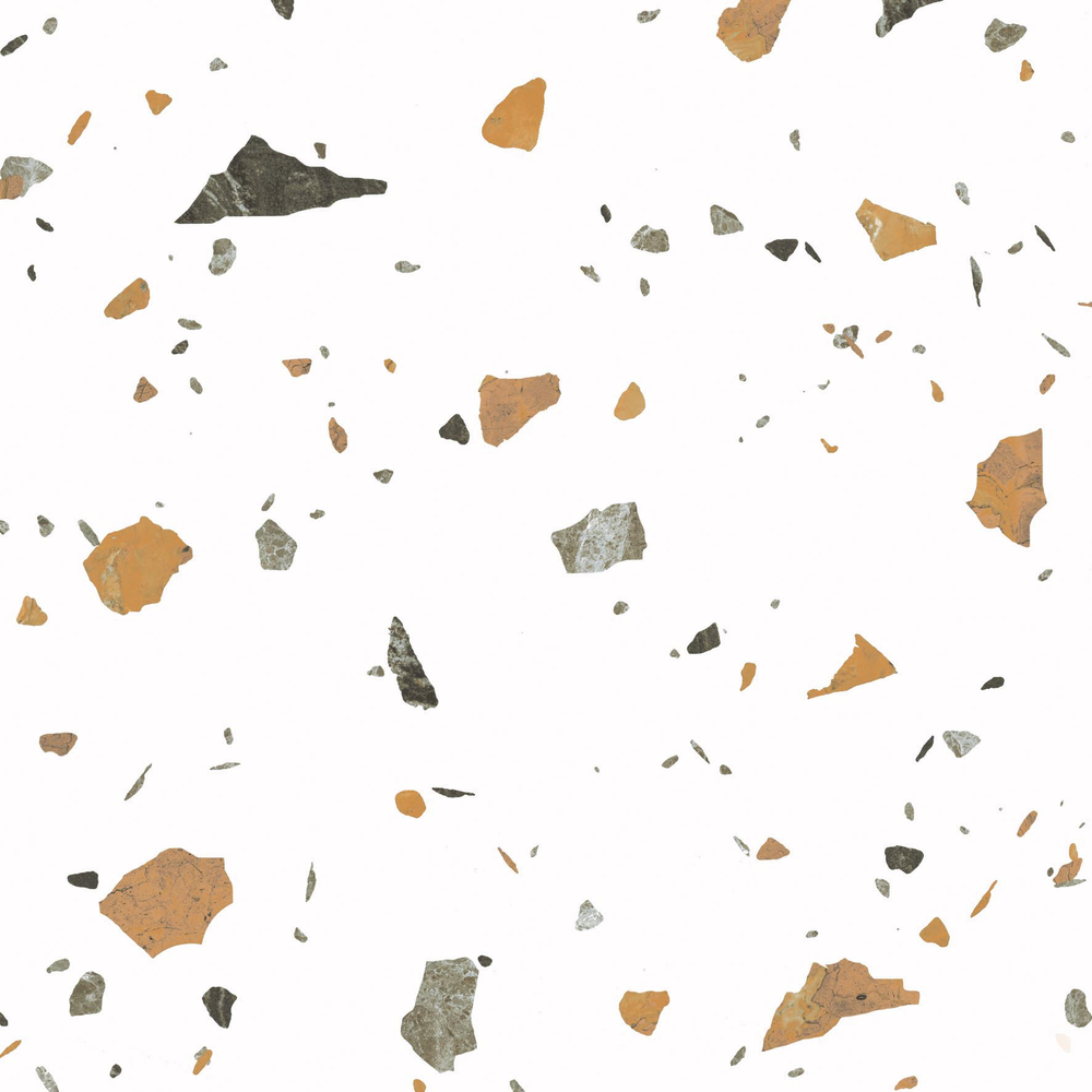 Керамогранит, Arcadia Ceramica, TERAZZO BLANCO, 600x600 мм, матовая с глянцевым эффектом