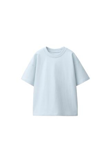 ZARA БАЗОВАЯ ФУТБОЛКА, ГОЛУБОЙ