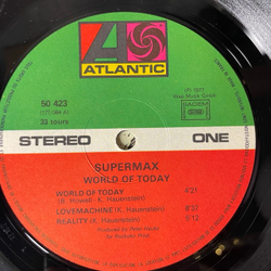 Винтажная виниловая пластинка LP Supermax World Of Today (Франция 1977)