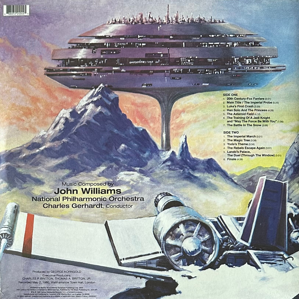 The Empire Strikes Back - Symphonic Suite From The Original Motion Picture Score (Франция 2021г.)