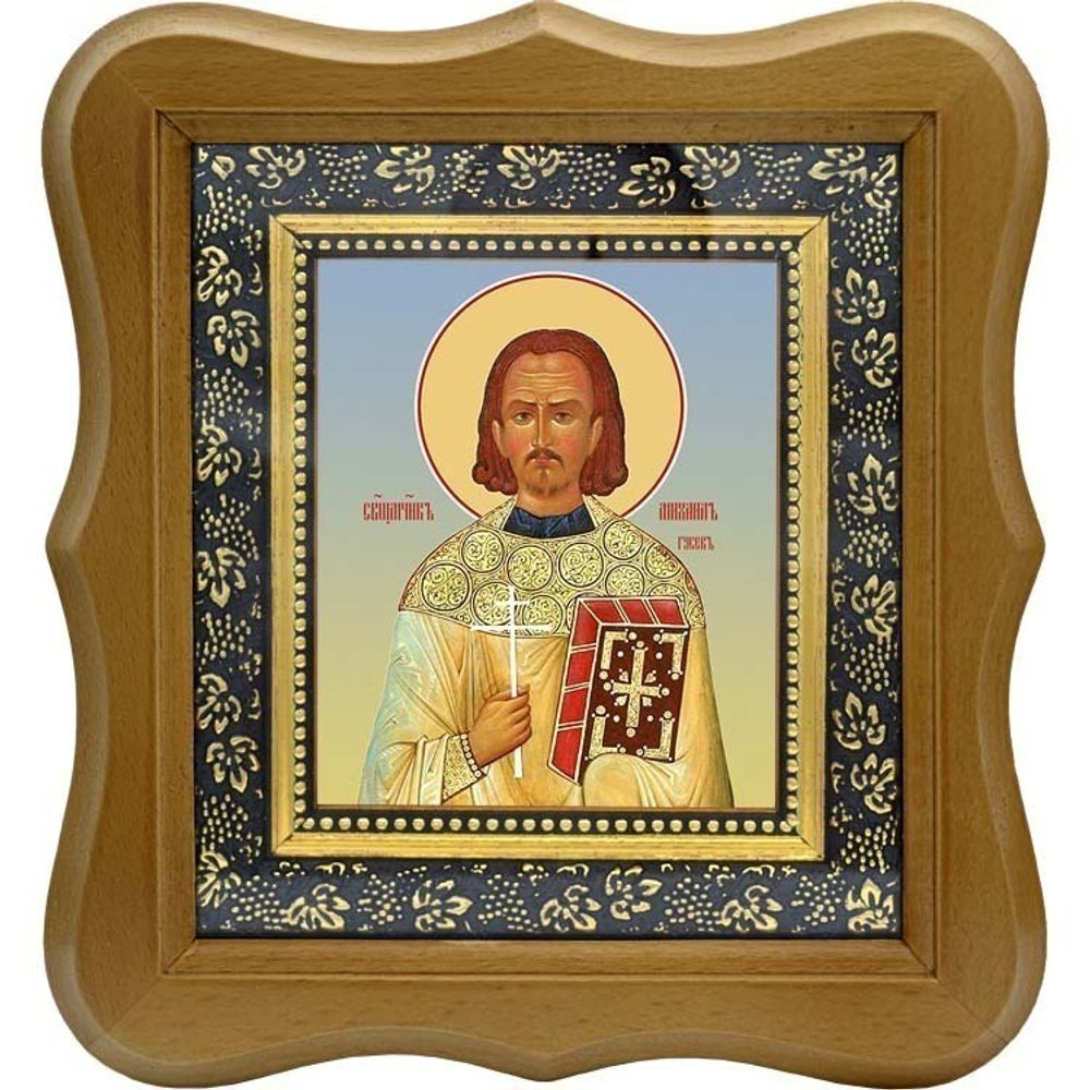 Михаил Гусев священномученик пресвитер. Икона на холсте.