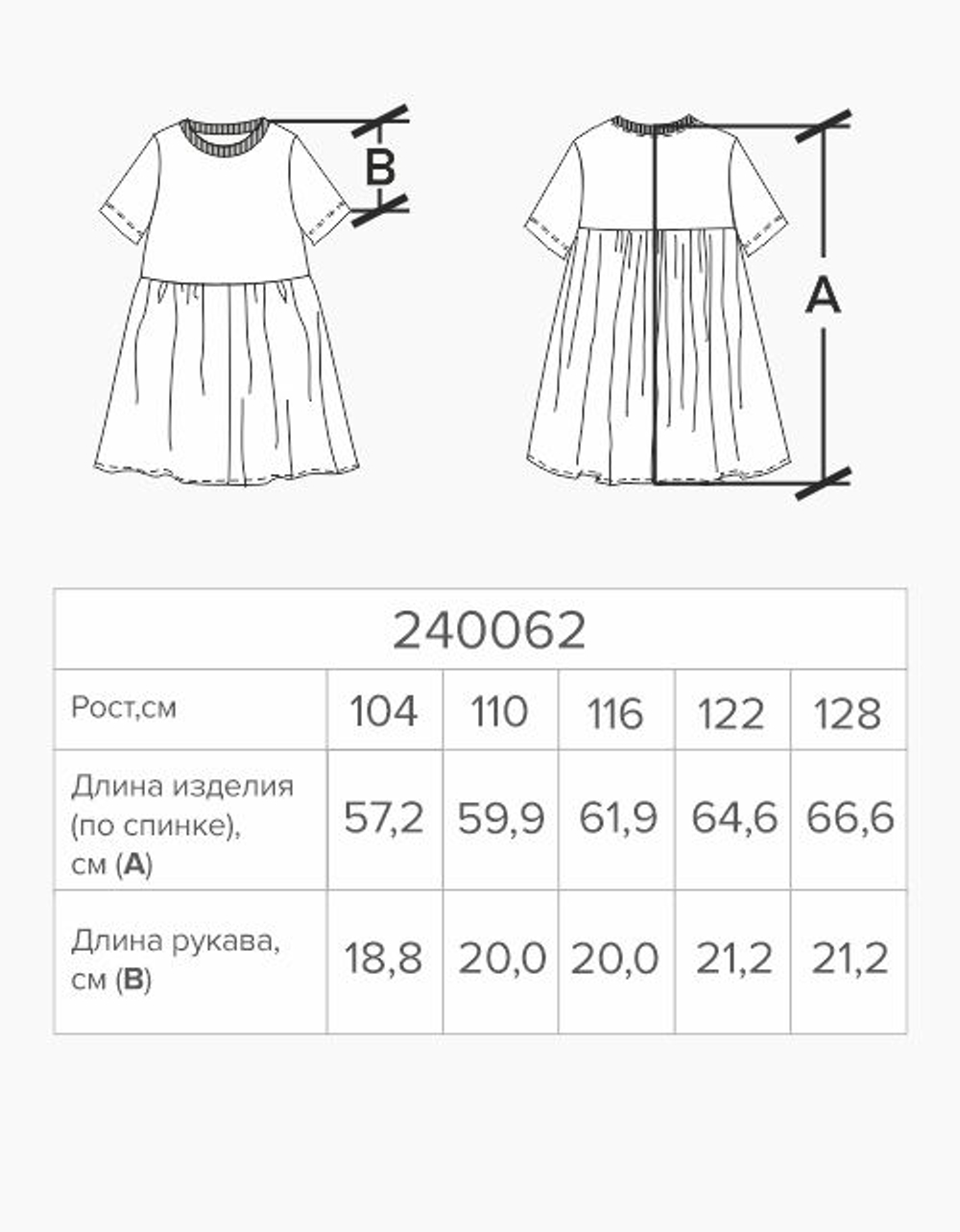 Платье А-силуэта