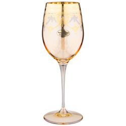 НАБОР БОКАЛОВ ДЛЯ ВИНА ИЗ 6 ШТУК 380МЛ "AMALFI AMBRA ORO"