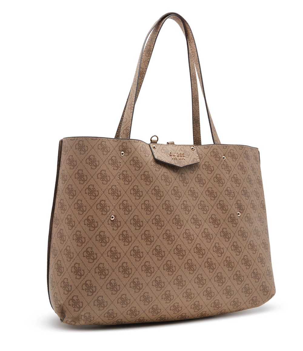 Двухсторонняя шопер 2 в 1+ поясная сумка Guess - коричневый(HWEBG8 39023)