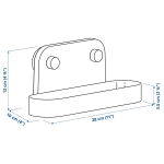 ОБОНАС настенная полка с присосками - IKEA