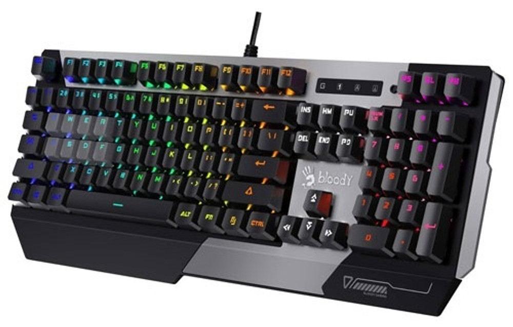 Клавиатура A4Tech Bloody B865N серебристый