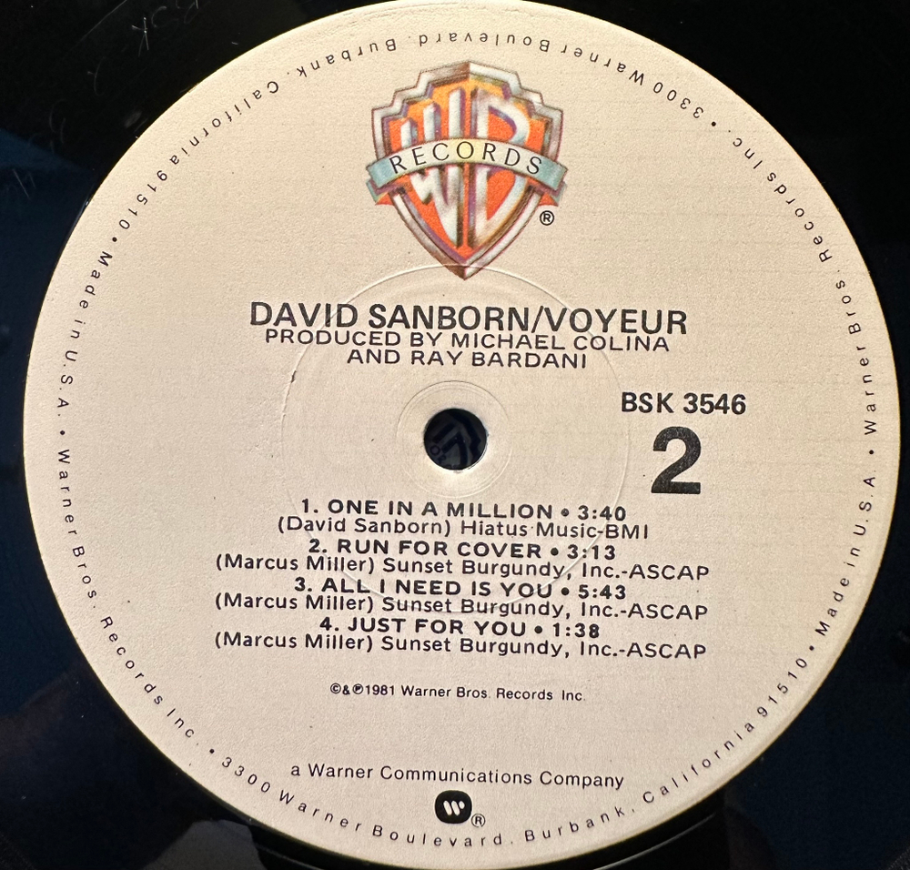 David Sanborn - Voyeur (США 1981г.)